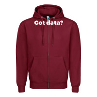 Burgundy data science humor white Zipper Hoodie - artisFamous