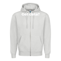 Dove Grey data science humor white Zipper Hoodie - artisFamous