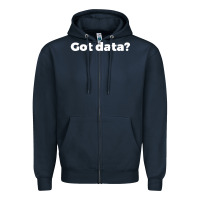 Navy data science humor white Zipper Hoodie - artisFamous