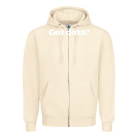 Sandshell data science humor white Zipper Hoodie - artisFamous