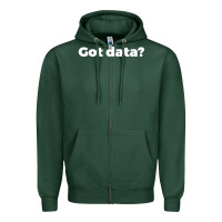 Sports Green data science humor white Zipper Hoodie - artisFamous