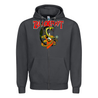 Smoke blackfoot Zipper Hoodie - artisFamous