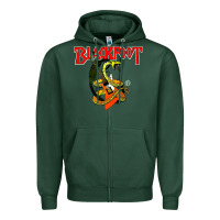 Sports Green blackfoot Zipper Hoodie - artisFamous