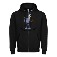 Black Futurama Ctrl Alt Shift Kill Bender Zipper Hoodie - artisFamous