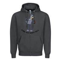 Smoke Futurama Ctrl Alt Shift Kill Bender Zipper Hoodie - artisFamous