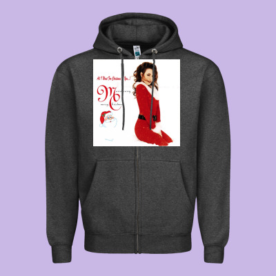 All I Want For Christmas Is You Zipper Hoodie Designed By Artisfamous