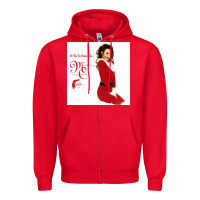 Red All I Want for Christmas Is You Zipper Hoodie - artisFamous