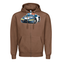 Chestnut police car Zipper Hoodie - artisFamous