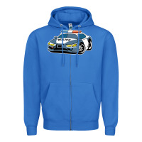 True Royal police car Zipper Hoodie - artisFamous