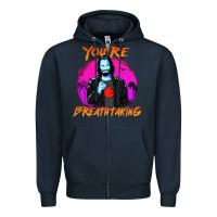 Navy you are breathtaking keanu reeves actor Zipper Hoodie - artisFamous