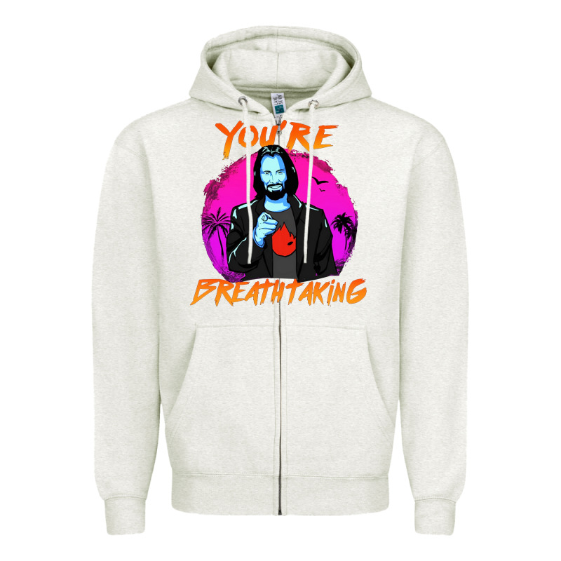 You Are Breathtaking Keanu Reeves Actor Zipper Hoodie by artisFamous | Teevron