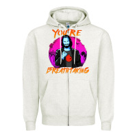 Oatmeal Heather you are breathtaking keanu reeves actor Zipper Hoodie - artisFamous