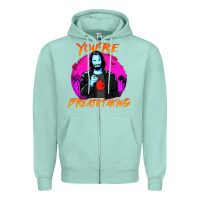 Seafoam you are breathtaking keanu reeves actor Zipper Hoodie - artisFamous