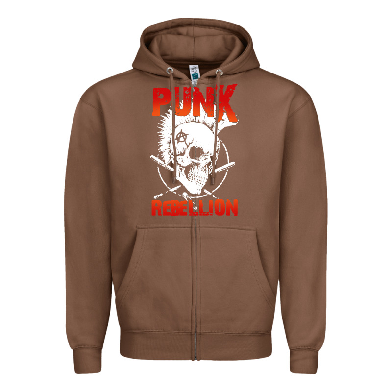 Music Punk Zipper Hoodie by artisFamous | Teevron