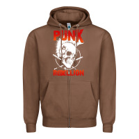 Chestnut music punk Zipper Hoodie - artisFamous