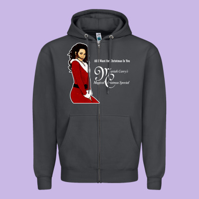All I Want For Christmas Is You Zipper Hoodie Designed By Artisfamous