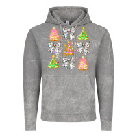 Cloud Rock Christmas Trees And Bow Vintage Hoodie - CowhideDigitalArt