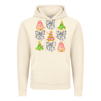 Vintage Artic Christmas Trees And Bow Vintage Hoodie - CowhideDigitalArt