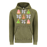 Christmas Trees And Bow Vintage Hoodie | Teevron