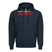 Navy sammy hagar and the circle Zipper Hoodie - artisFamous