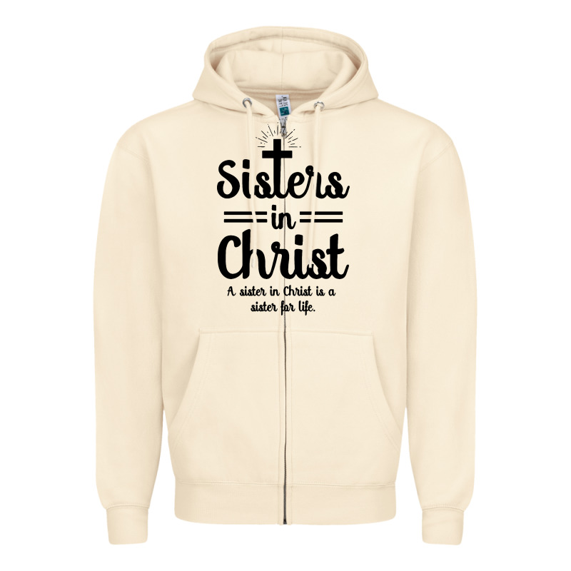 Sister In Christ Zipper Hoodie by artisFamous | Teevron
