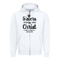 White sister in christ Zipper Hoodie - artisFamous