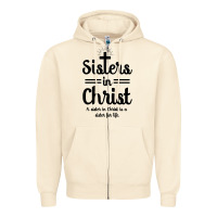 Sandshell sister in christ Zipper Hoodie - artisFamous