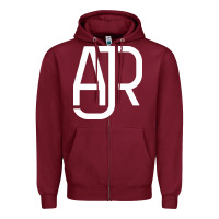 Burgundy ajr Zipper Hoodie - artisFamous
