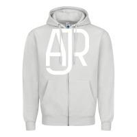 Dove Grey ajr Zipper Hoodie - artisFamous