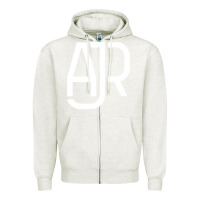Oatmeal Heather ajr Zipper Hoodie - artisFamous