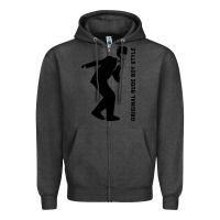 Charcoal Heather Original Rude Boy Style Zipper Hoodie - artisFamous