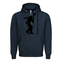 Navy Original Rude Boy Style Zipper Hoodie - artisFamous