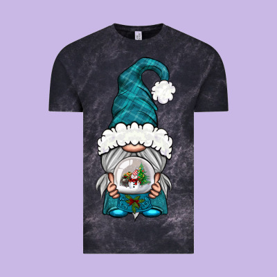 Winter Gnome With Snow Globe Vintage Tee Designed By Bundleandbundleshop