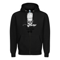 Black bourdain cook free or die Zipper Hoodie - artisFamous