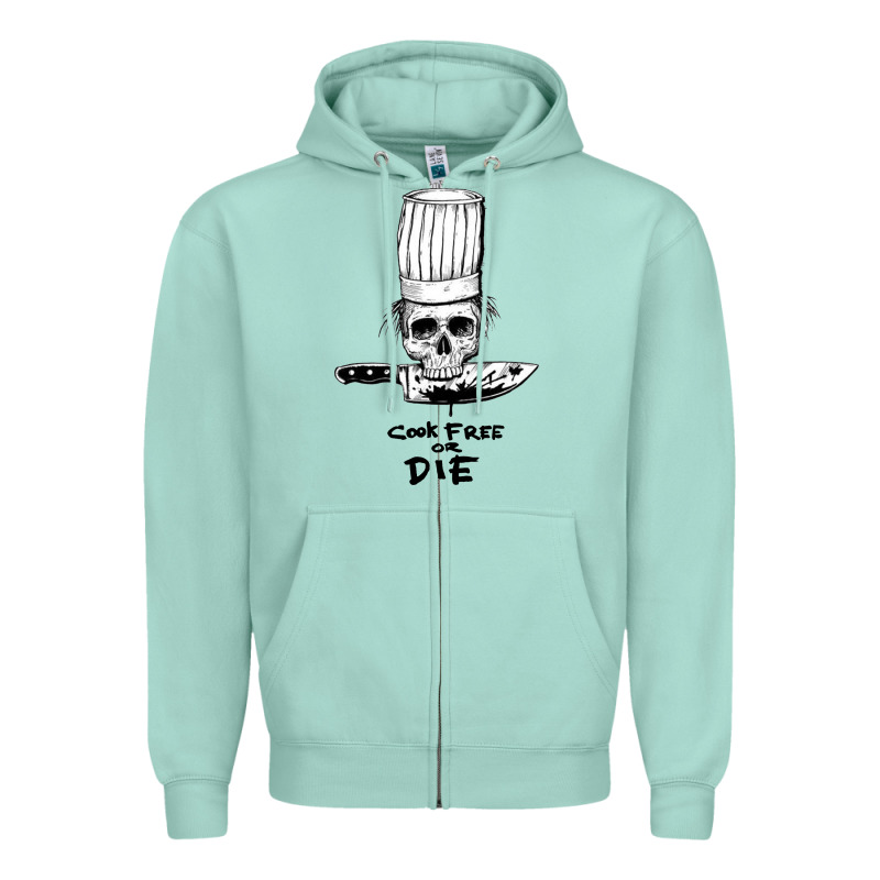 Bourdain Cook Free Or Die Zipper Hoodie by artisFamous | Teevron