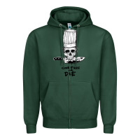Sports Green bourdain cook free or die Zipper Hoodie - artisFamous