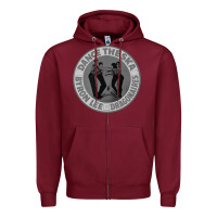 Burgundy Dance The Ska, classic version Zipper Hoodie - artisFamous
