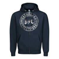 Navy DASHBOARD CONFESSIONAL Zipper Hoodie - artisFamous