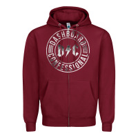 Burgundy DASHBOARD CONFESSIONAL Zipper Hoodie - artisFamous