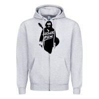 Heather Grey sugar music guitar Zipper Hoodie - artisFamous