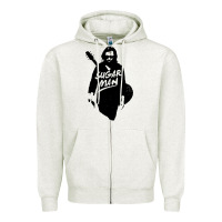 Oatmeal Heather sugar music guitar Zipper Hoodie - artisFamous