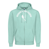 Seafoam DASHBOARD CONFESSIONAL Zipper Hoodie - artisFamous
