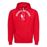 Red DASHBOARD CONFESSIONAL Zipper Hoodie - artisFamous