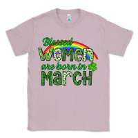 Lilac Blessed women are born in March Classic Tee - CowGirlArtShop