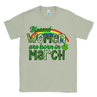 Matcha Blessed women are born in March Classic Tee - CowGirlArtShop