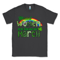 Smoke Blessed women are born in March Classic Tee - CowGirlArtShop