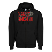 Black DASHBOARD CONFESSIONAL Zipper Hoodie - artisFamous