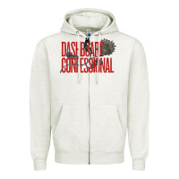 Oatmeal Heather DASHBOARD CONFESSIONAL Zipper Hoodie - artisFamous