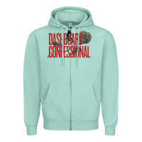 Seafoam DASHBOARD CONFESSIONAL Zipper Hoodie - artisFamous