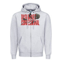 Heather Grey DASHBOARD CONFESSIONAL Zipper Hoodie - artisFamous